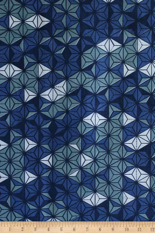 UPHOLSTERY FABRIC Kamu Blue/Olive Upholstery Fabric