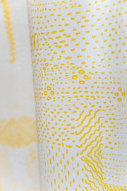 CURTAINS Kantha Yellow Sheer Curtain (Voile)