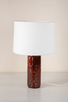 Karah Ceramic Table Lamp (Mineral Red)