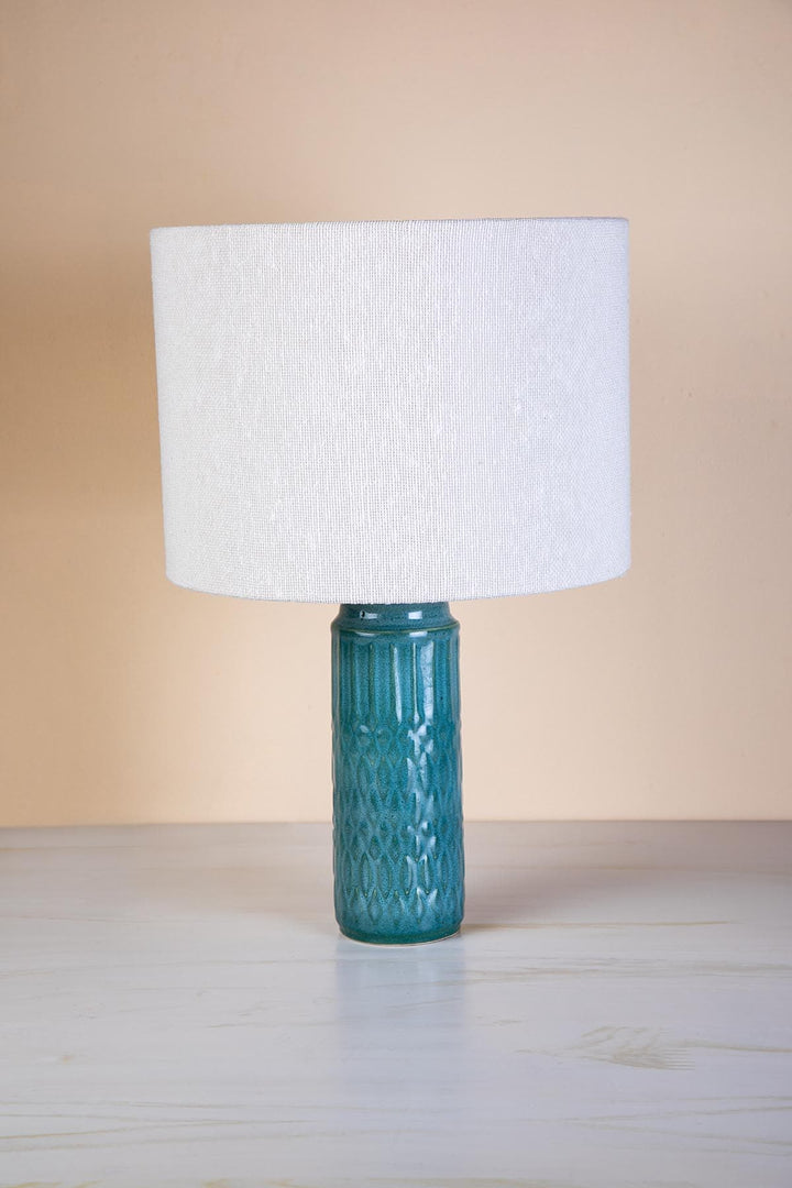 TABLE LAMPS Karah Ceramic Table Lamp (Jade Blue)