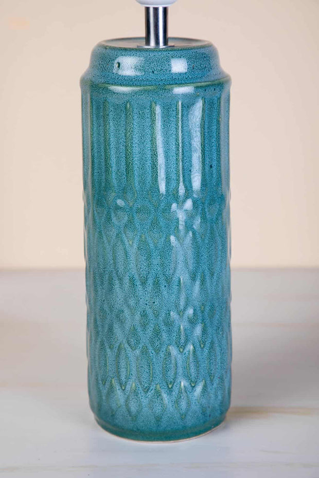 TABLE LAMPS Karah Ceramic Table Lamp (Jade Blue)