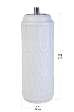 Karah Ceramic Table Lamp (Matt White)