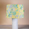Karah Ceramic Table Lamp with Damask Rose Taper Drum Lampshade (Butter Yellow)