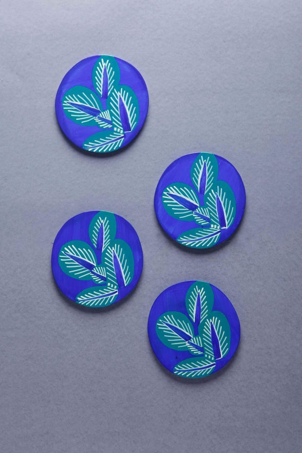 TRIVETS & COASTERS Keora Blue Coaster (Set Of 4)