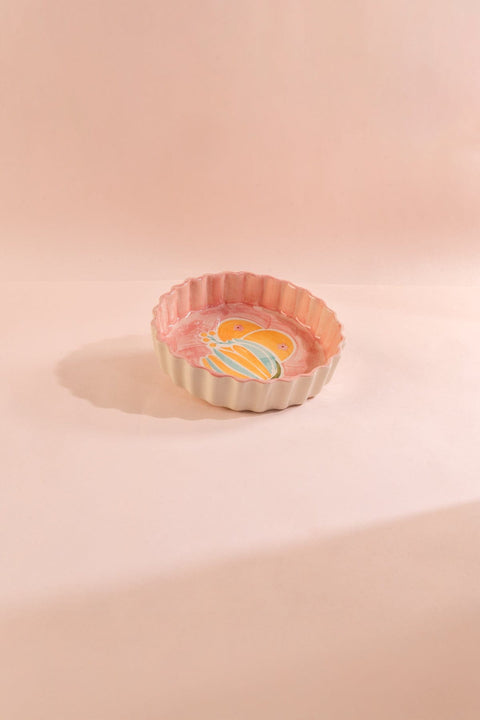 BAKING DISHES Keora  Soft Pink Quiche Dish