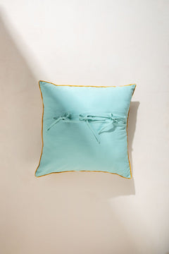 SHAMS & FLOOR CUSHIONS Keora Honey Bloom Floor Cushion Cover (61 Cm X 61 Cm)