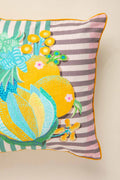 PRINT & PATTERN CUSHIONS Keora Stripers Honey Bloom Cushion Cover (46 Cm X 46 Cm)