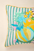 PRINT & PATTERN CUSHIONS Keora Stripers Honey Bloom Cushion Cover (46 Cm X 46 Cm)