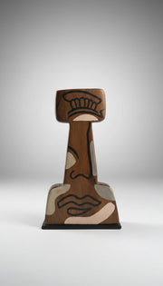 FIGURINES Kissed Face Wood Sculpture