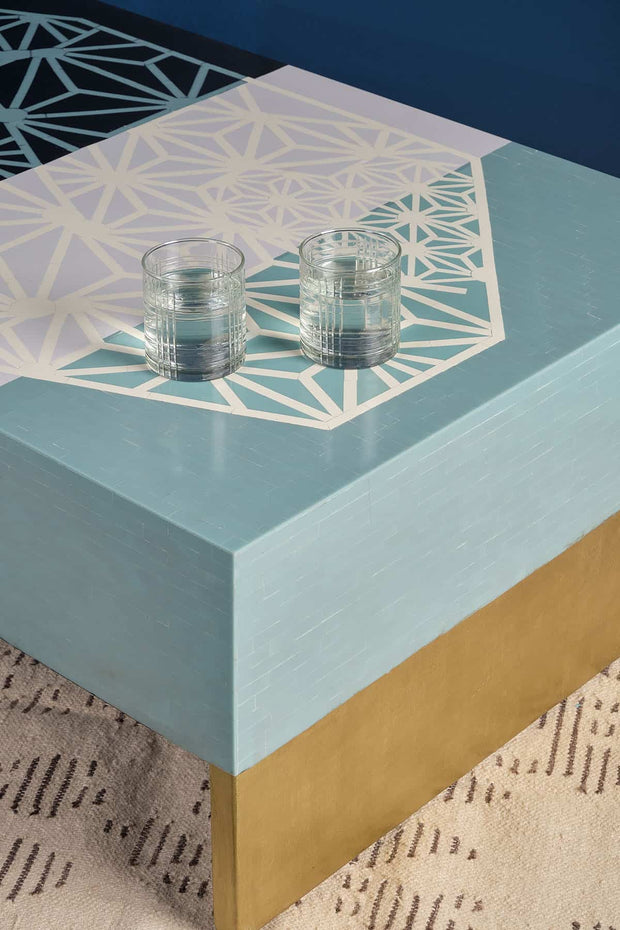 COFFEE TABLES Kiwach Handcrafted Inlay Coffee Table