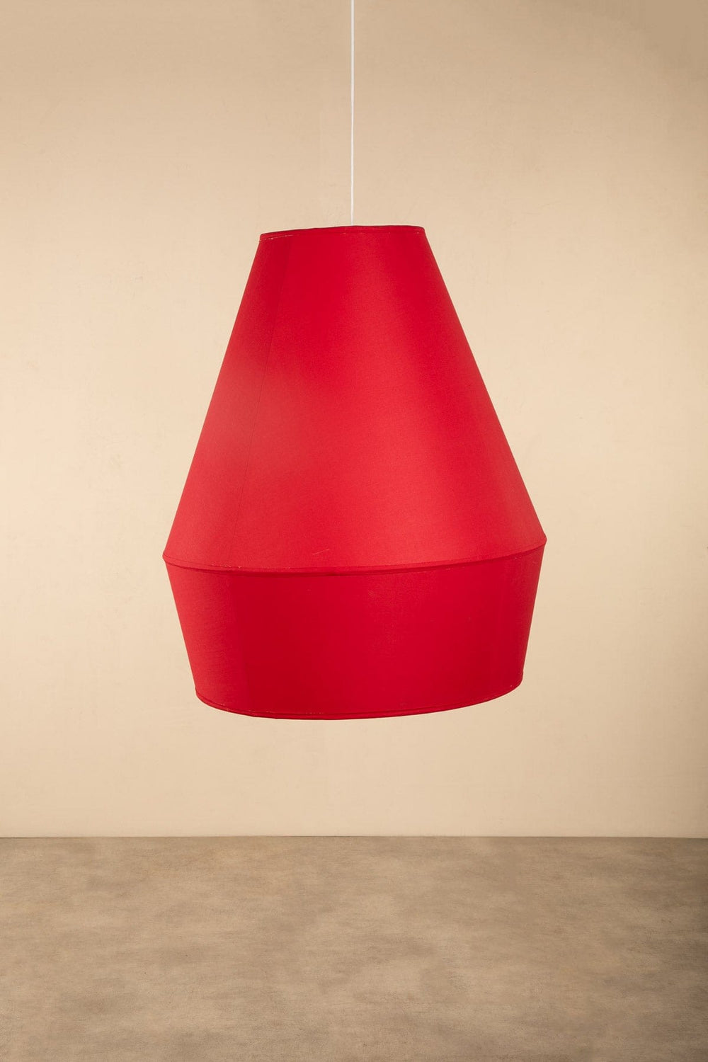 Red Large Conical Pendant
