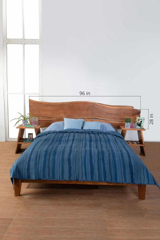 BEDS Kobe Double Live Edge Headboard And Bed