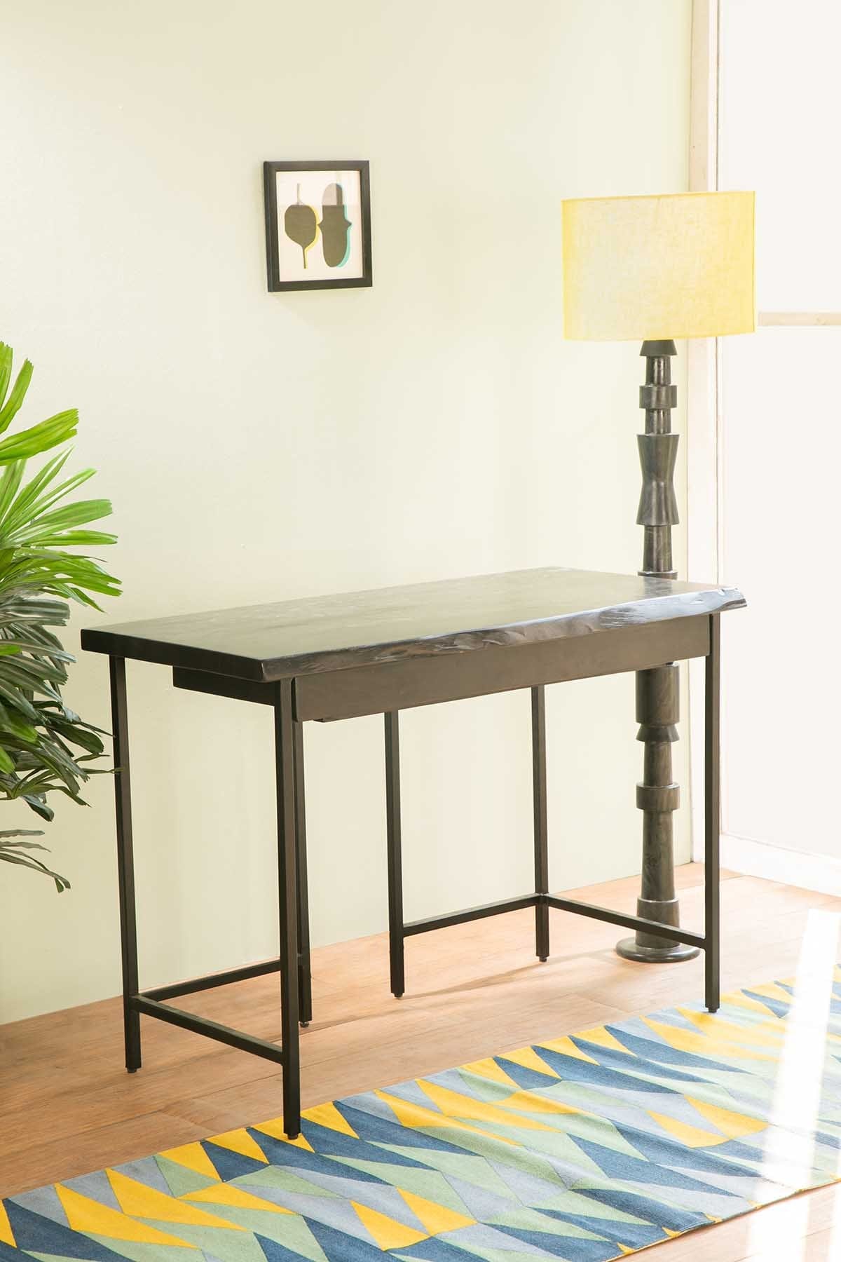 STUDY TABLES Kobe Charcoal Study Table (Acacia Wood)
