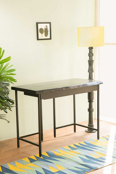 STUDY TABLES Kobe Charcoal Study Table (Acacia Wood)