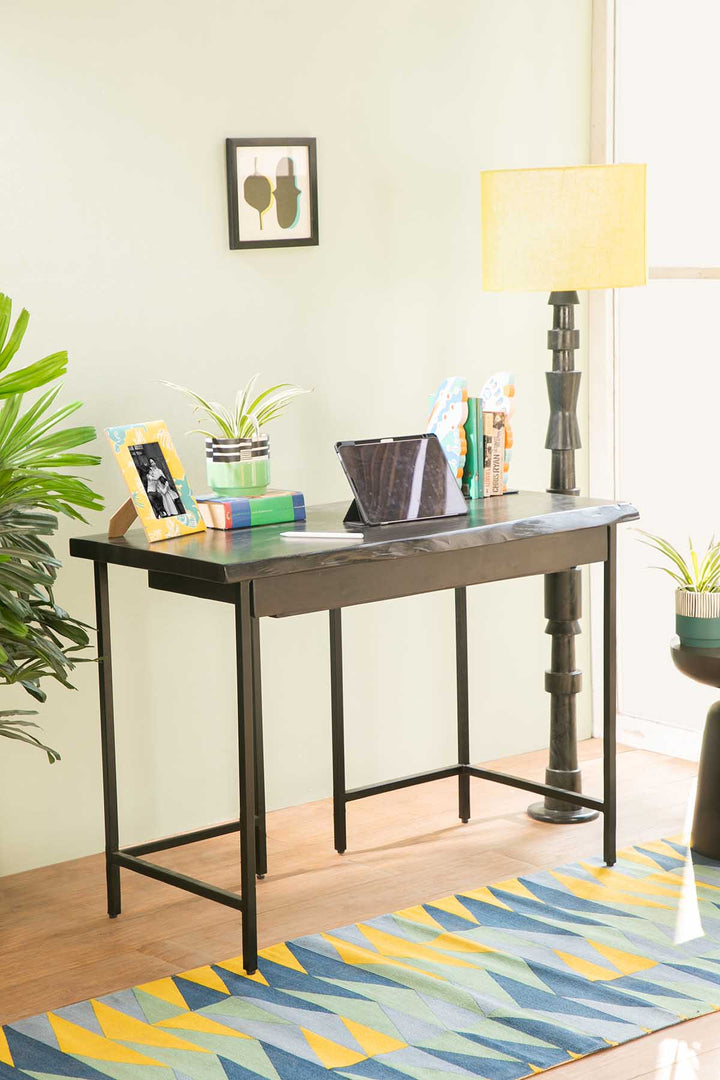 STUDY TABLES Kobe Charcoal Study Table (Acacia Wood)