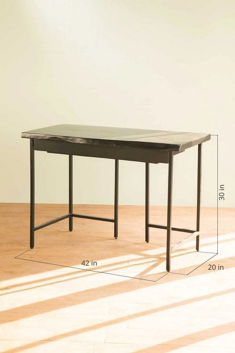 STUDY TABLES Kobe Charcoal Study Table (Acacia Wood)