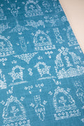 PRINT & PATTERN UPHOLSTERY FABRICS Koda Grama Printed Upholstery Fabric (Dark Teal)