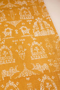 PRINT & PATTERN UPHOLSTERY FABRICS Koda Grama Printed Upholstery Fabric (Ochre Yellow)
