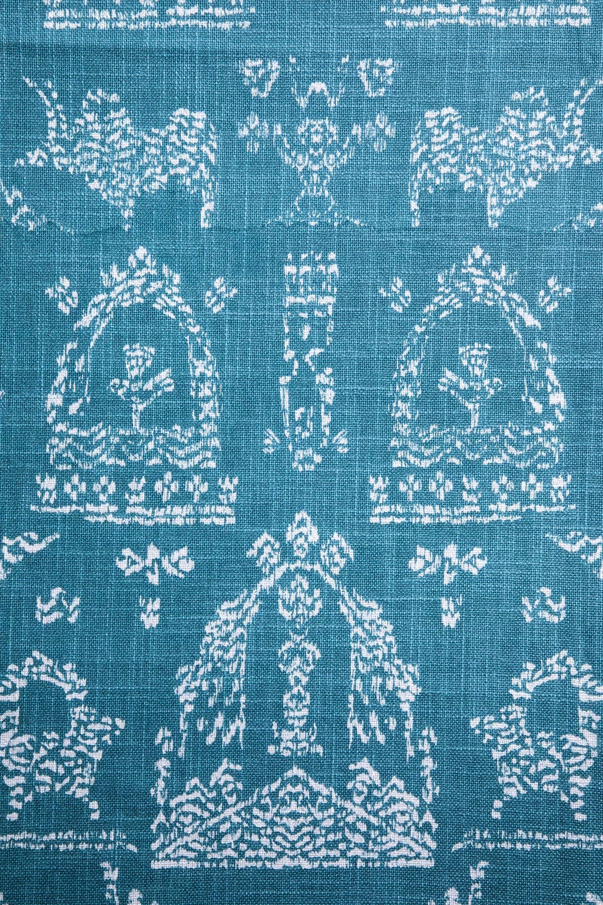 CURTAINS Koda Grama Dark Teal Cotton Drapes And Blinds