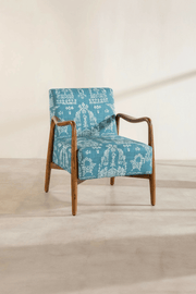 PRINT & PATTERN UPHOLSTERY FABRICS Koda Grama Printed Upholstery Fabric (Dark Teal)