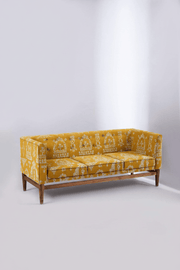 PRINT & PATTERN UPHOLSTERY FABRICS Koda Grama Printed Upholstery Fabric (Ochre Yellow)