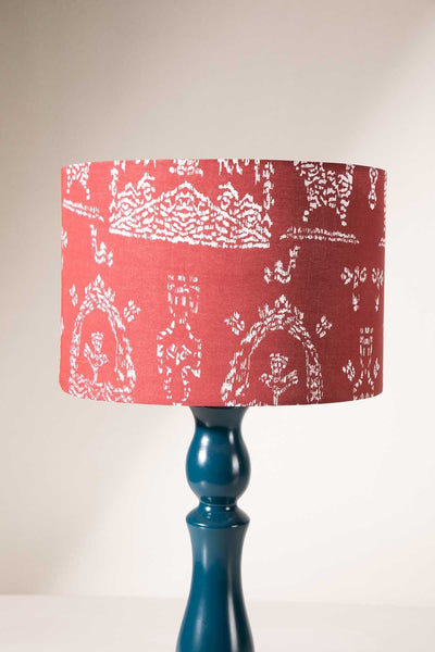 LAMPSHADES Koda Grama Medium Drum Lampshade (Madder Red)