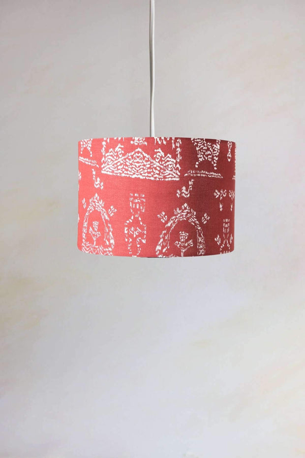 PENDANT LAMPS Koda Grama Medium Drum Pendant (Madder Red)