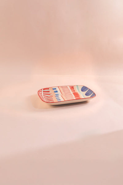 SERVING PLATTERS Kongu  Madder Red Nut Tray