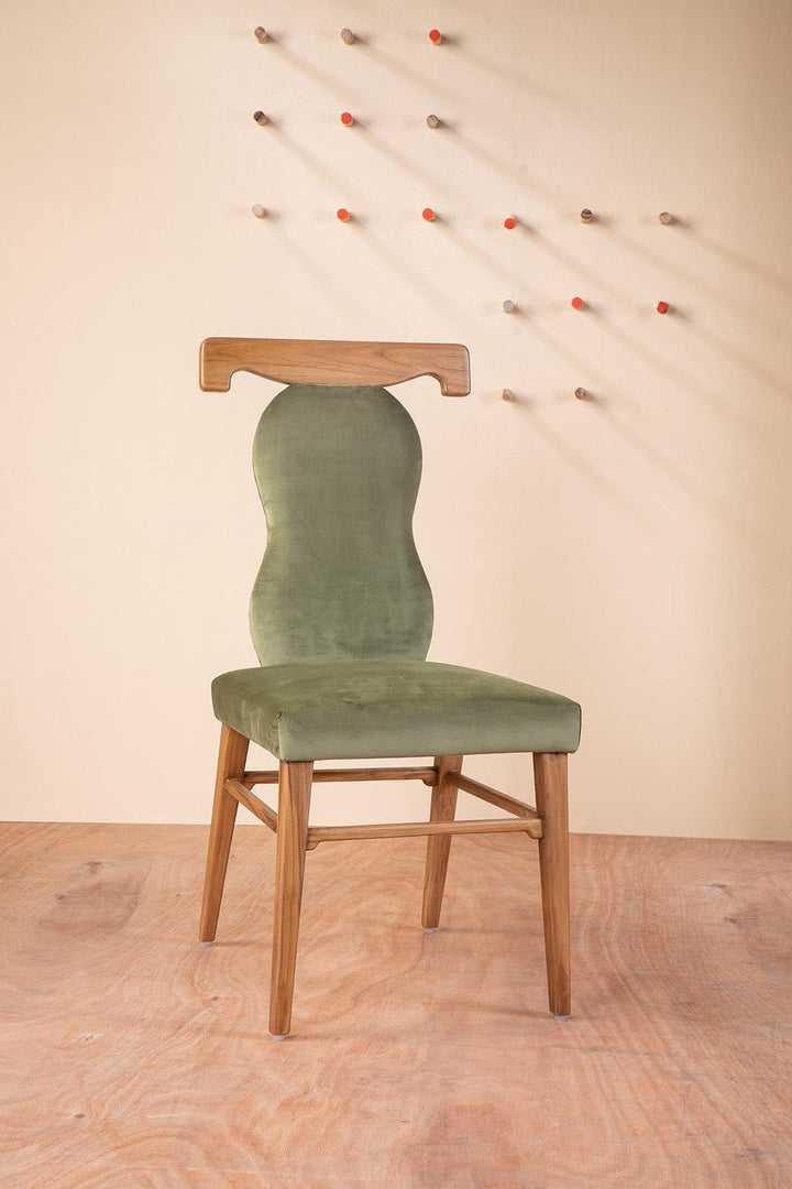 DINING CHAIRS Kovil Teak Wood Upholstered Dining Chair