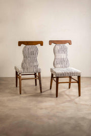 DINING CHAIRS Kovil Teak Wood Upholstered Dining Chair