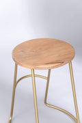 STOOLS Koyo Acacia Wood And Metal Stool