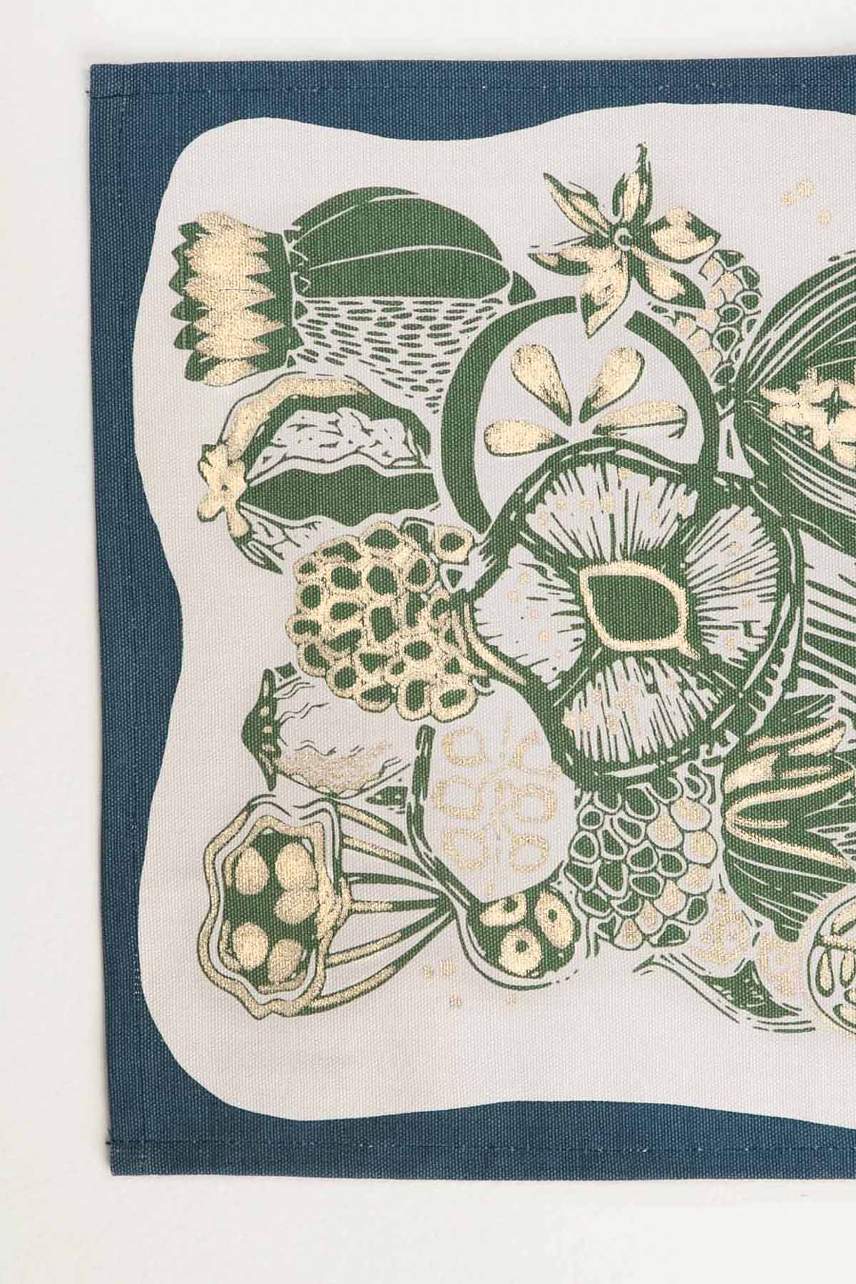 TABLE MATS Koza Foil Olive Gold Table Mat (Set Of 4)