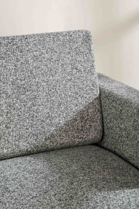 SOLID & TEXTURED UPHOLSTERY FABRICS Kufri Slate Grey Tweed Upholstery Fabric