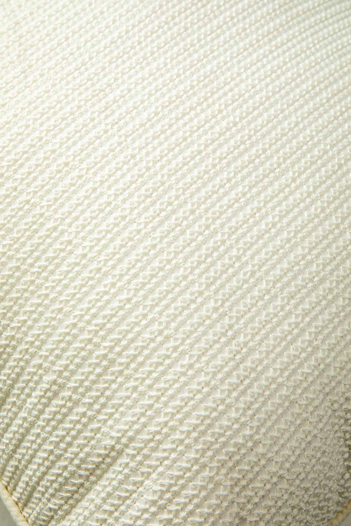 SOLID & TEXTURED CUSHIONS Kufri Off White Cushion Cover (46 X 46 Cm)