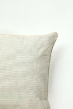 SOLID & TEXTURED CUSHIONS Kufri Off White Cushion Cover (46 X 46 Cm)