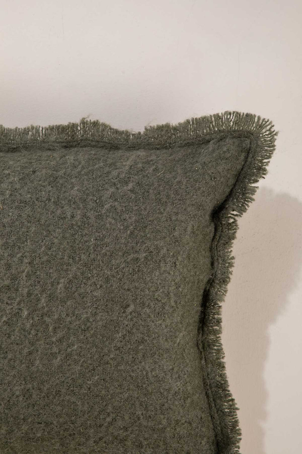 SOLID & TEXTURED CUSHIONS Kufri Forest Sage Cushion Cover (46 X 46 Cm)
