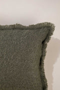 SOLID & TEXTURED CUSHIONS Kufri Forest Sage Cushion Cover (46 X 46 Cm)