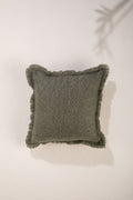 SOLID & TEXTURED CUSHIONS Kufri Forest Sage Cushion Cover (46 X 46 Cm)