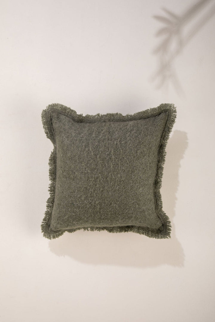 SOLID & TEXTURED CUSHIONS Kufri Forest Sage Cushion Cover (46 X 46 Cm)