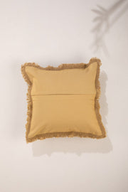 SOLID & TEXTURED CUSHIONS Kufri Tobacco Leaf Cushion Cover (46 X 46 Cm)