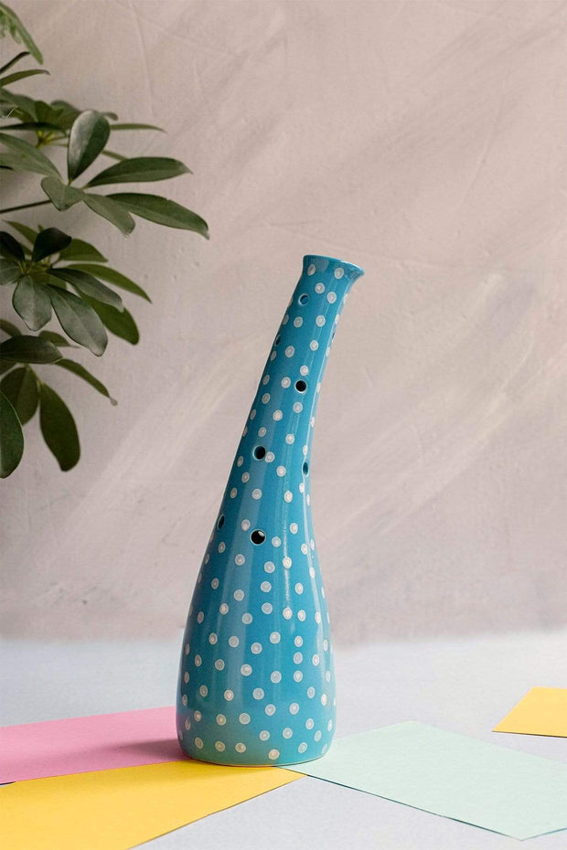 FLOWER VASES Kuntasi Ceramic Vase (Light Blue Speckle)