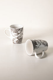 MUGS & CUPS Kuru Charcoal Coffee Mug (Set Of 2)