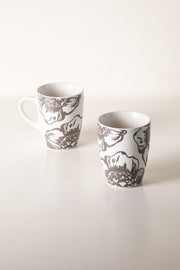 MUGS & CUPS Kuru Charcoal Coffee Mug (Set Of 2)