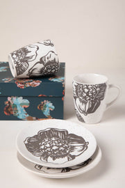 MUGS & CUPS Kuru Charcoal Coffee Mug (Set Of 2)