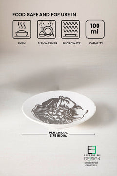 SNACK PLATES Kuru Ceramic Small Plate (Set Of 2)