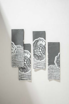 Kuru Charcoal Dinner Napkin (Set Of 4)