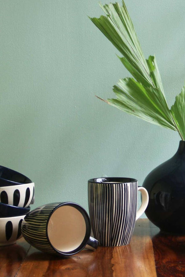 MUGS & CUPS Kyoto Ceramic Coffee Mug (Set Of 2)