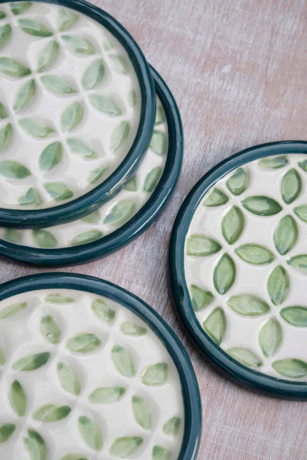 TRIVETS & COASTERS Kyoto Ceramic Coaster (Set Of 2)
