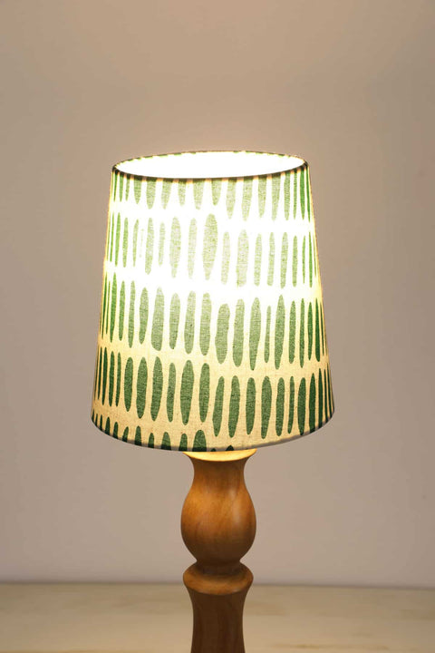 LAMPSHADES Kyoto Small Taper Lampshade (Green And White)