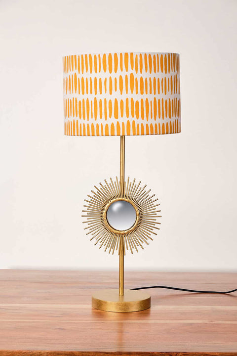 LAMPSHADES Kyoto Medium Drum Lampshade (Orange And White)